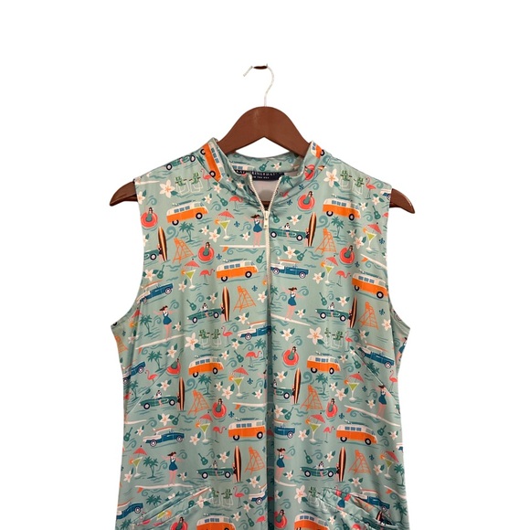 NWOT Katherine Way St. Regis Pack My Bags Sleeveless Golf Dress - Size L - Picture 3 of 10